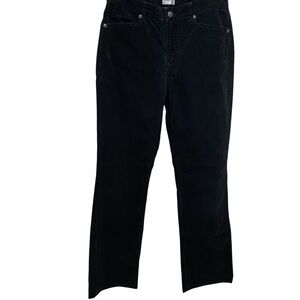 Chico's Women's Black Straight Leg Velvet‎ Jeans Size 0.5